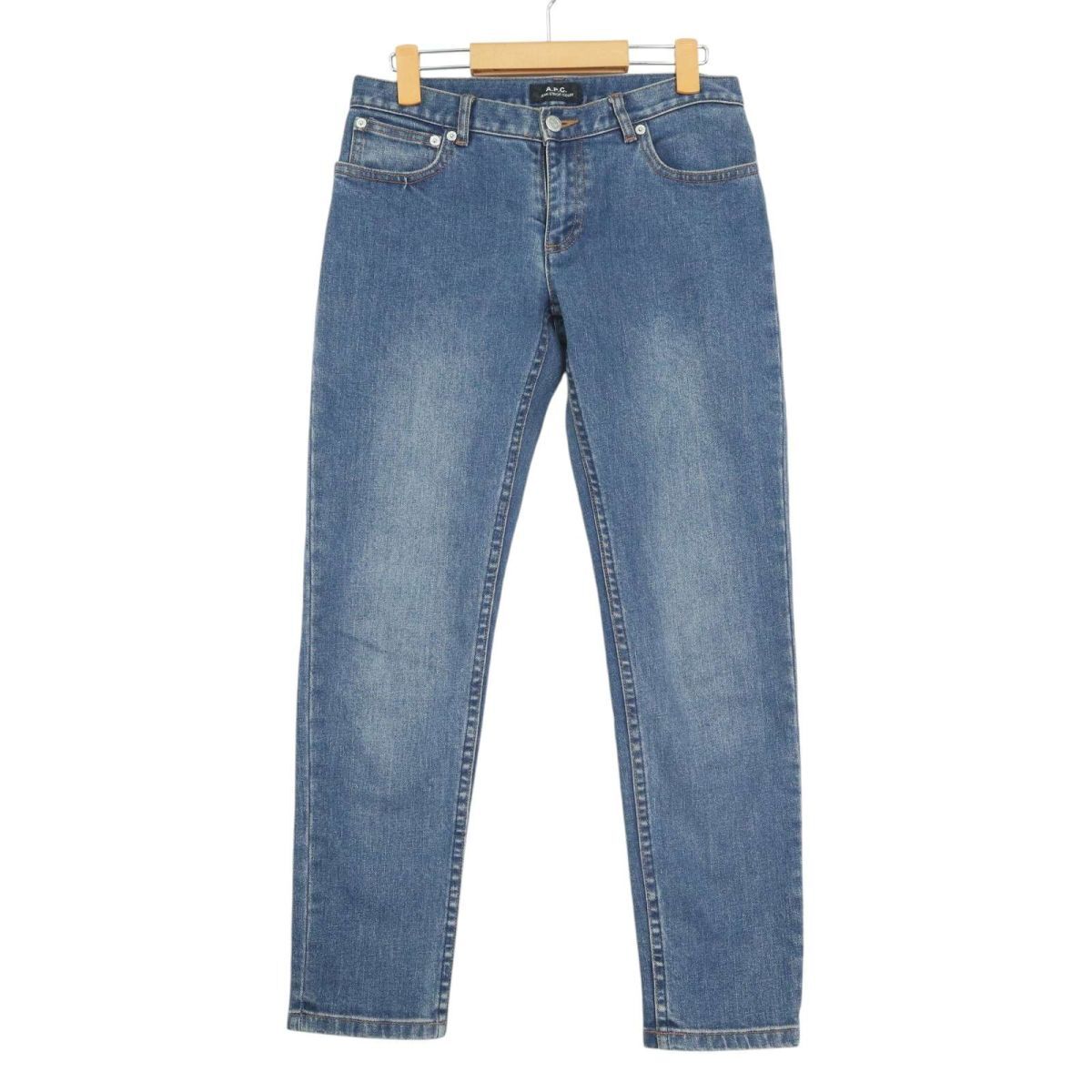 A.P.C. アーペーセー 通年 JEAN ETROIT COURT★ USED加工 ストレッチ デニム パンツ ジーンズ Sz.27 メンズ APC マカオ制　E5G01409_3#U