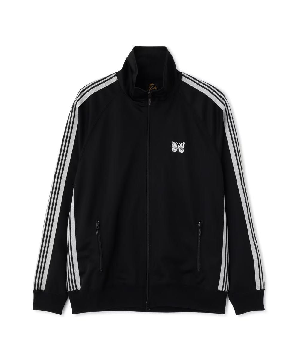 needles LHP 別注 24ss トラックジャケット ブラック グレー needles LHP 別注 24ss トラックジャケット ブラック グレー