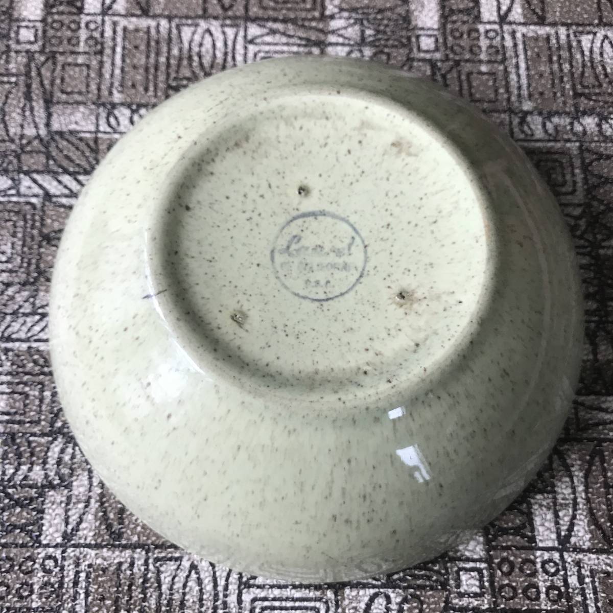 貴重！アメリカアンティーク　USA製ヴィンテージ陶器ボウル(大)Antiqueミッドセンチュリー食器/カリフォルニア西海岸60’s70’s_画像2