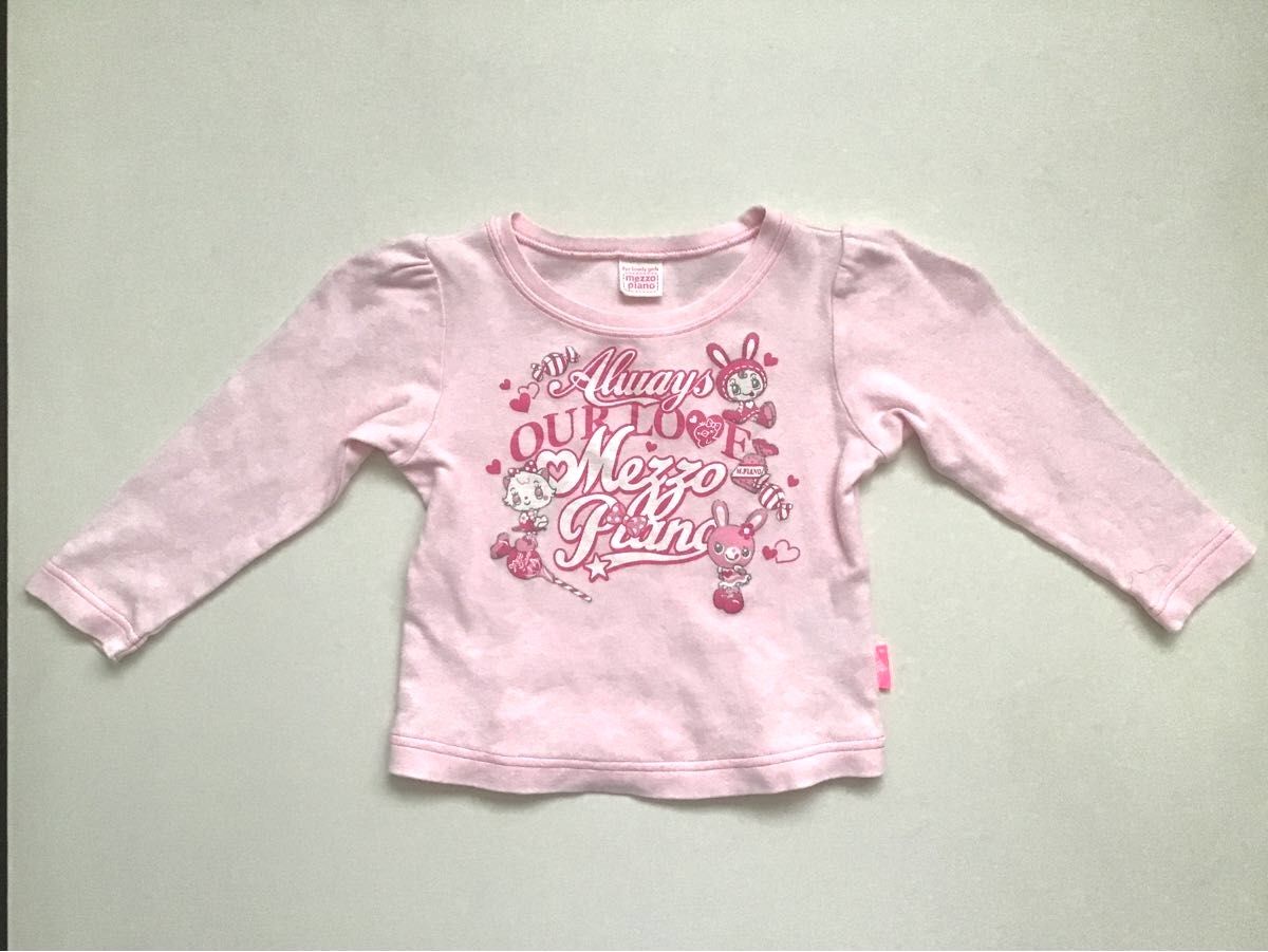 メゾピアノ カットソー トレーナー 5点セット まとめて 新品タグ付き 160 メゾピアノ 100 mezzo piano 長袖Tシャツ トレーナーの2着セット