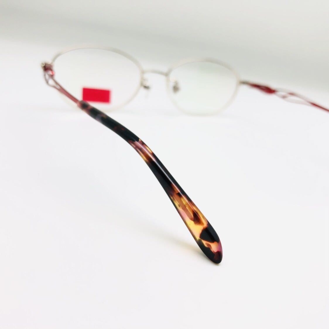 新品 La Mariage Eeys 眼鏡 メガネ 綺麗 上品 オシャレ かわいい 赤色系 レッド系_画像8