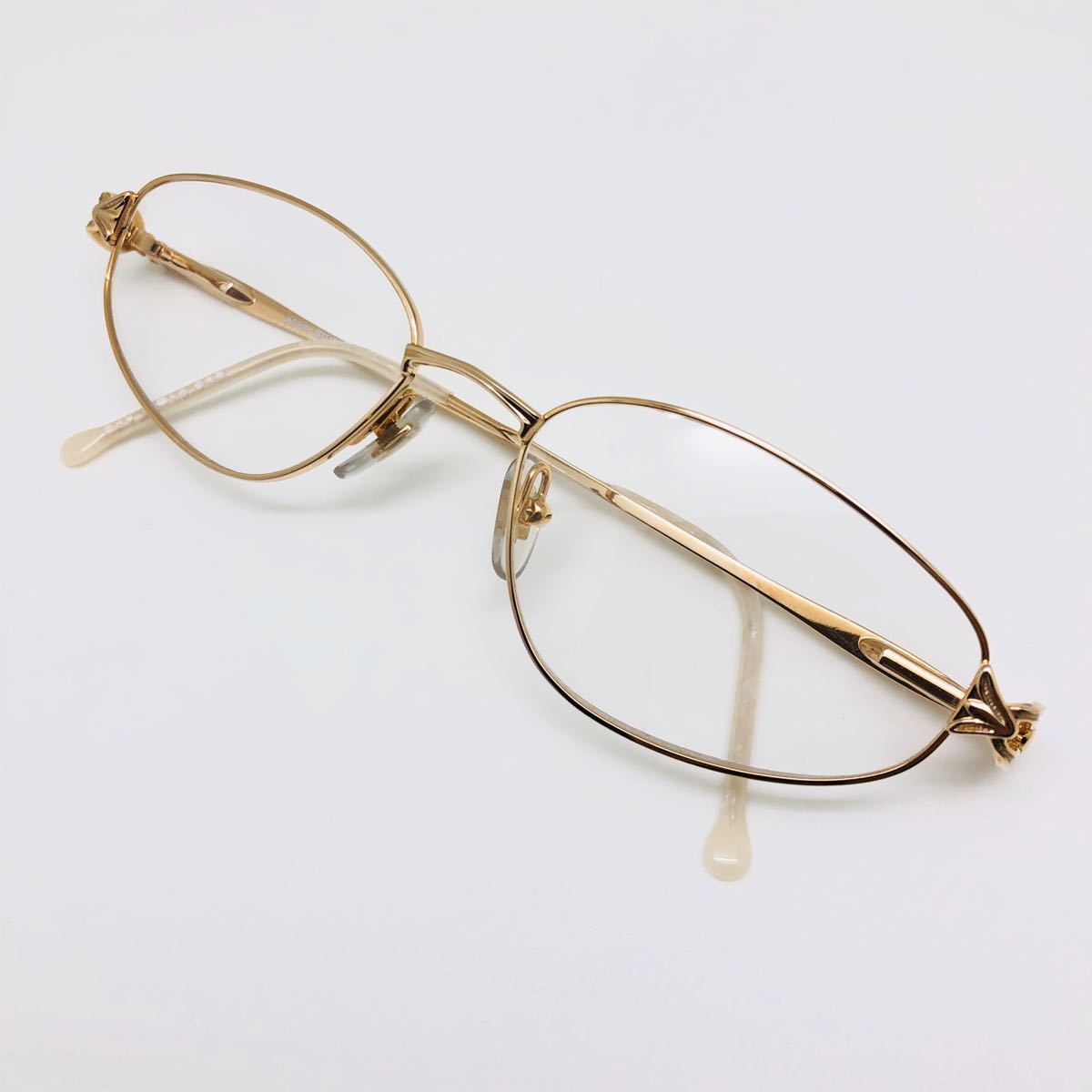新品　JACQUES DESSANGE　ジャック・デサンジュ　ブランド　フランス製　眼鏡　メガネ　オシャレ　綺麗　上品　高級感　ゴールド