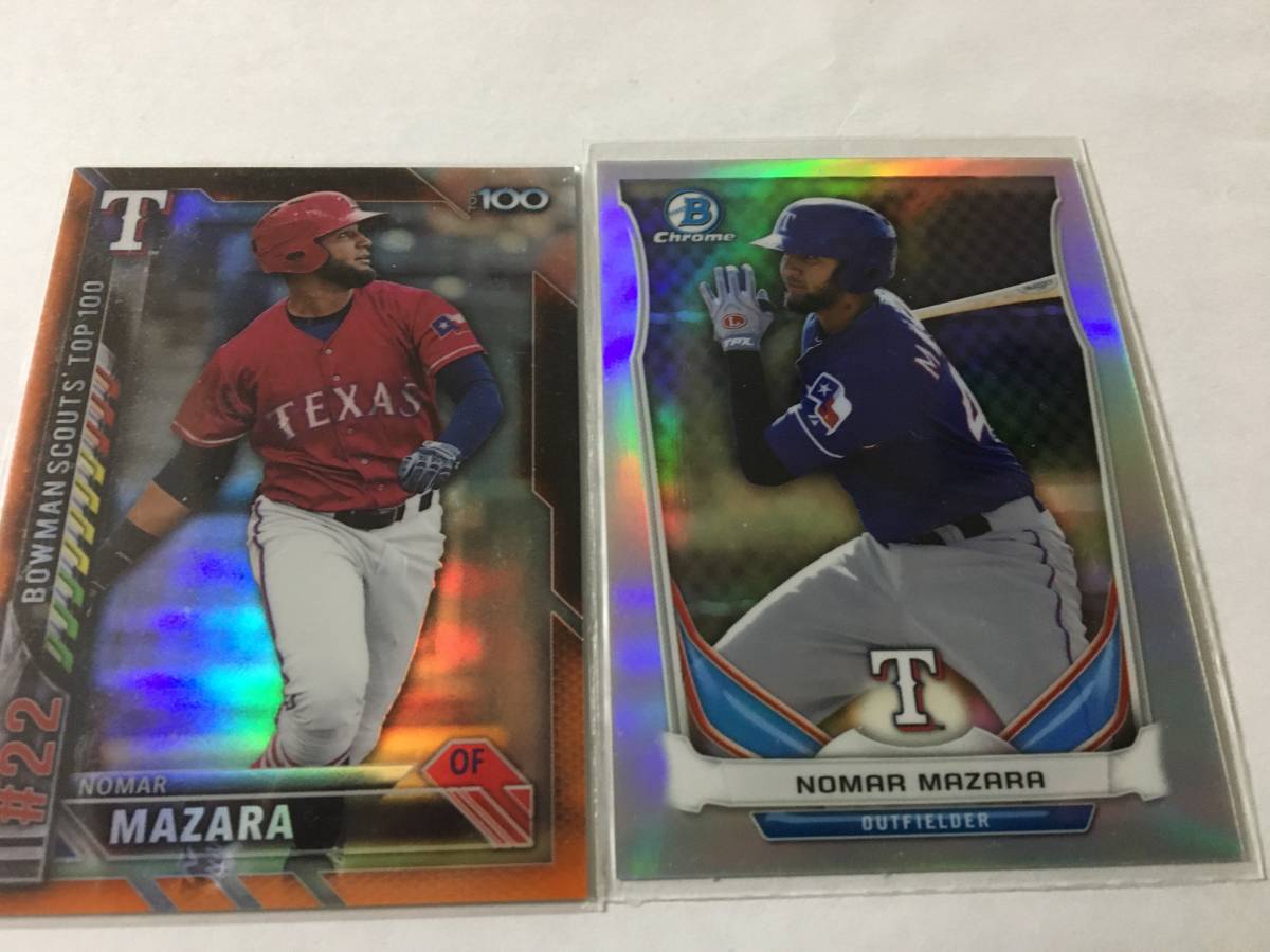 【Orioles傘下/Nomar Mazara】2018 Panini Donruss Auto 他 合計7枚の画像3