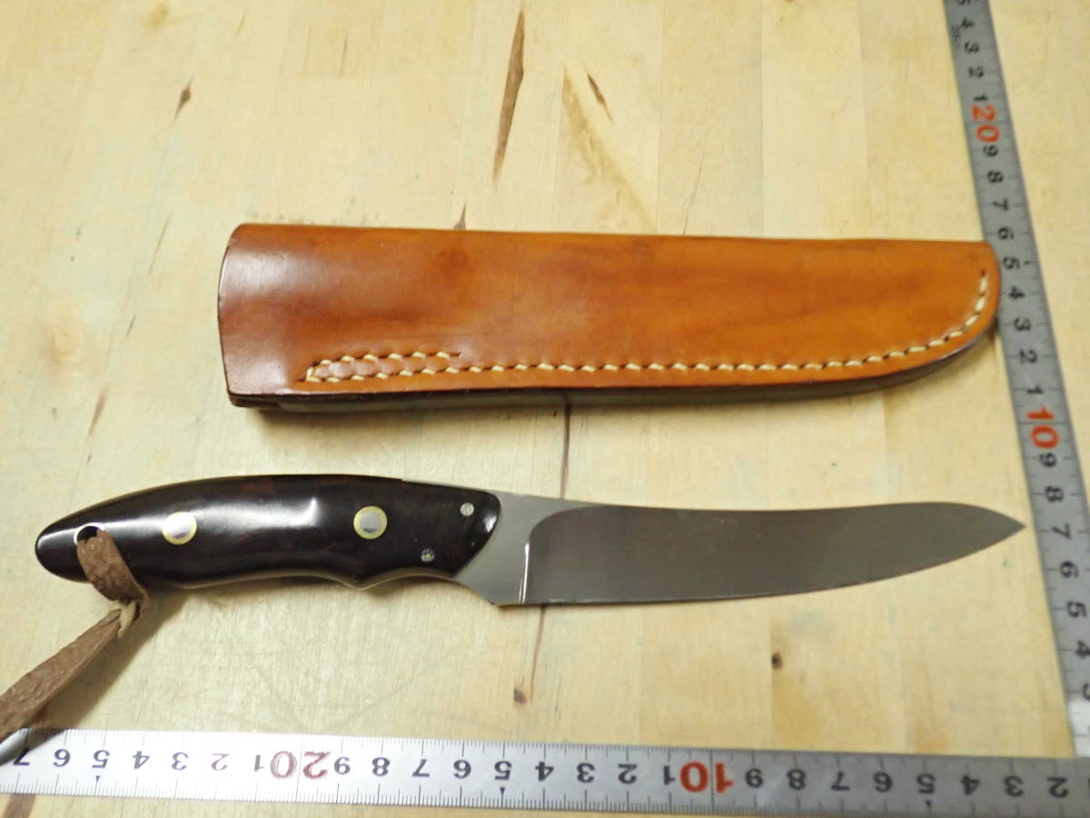 [M10Y] не использовался * сосна .. сырой произведение OU-31 ножны нож кожа ножны ( кожа кейс ) есть 