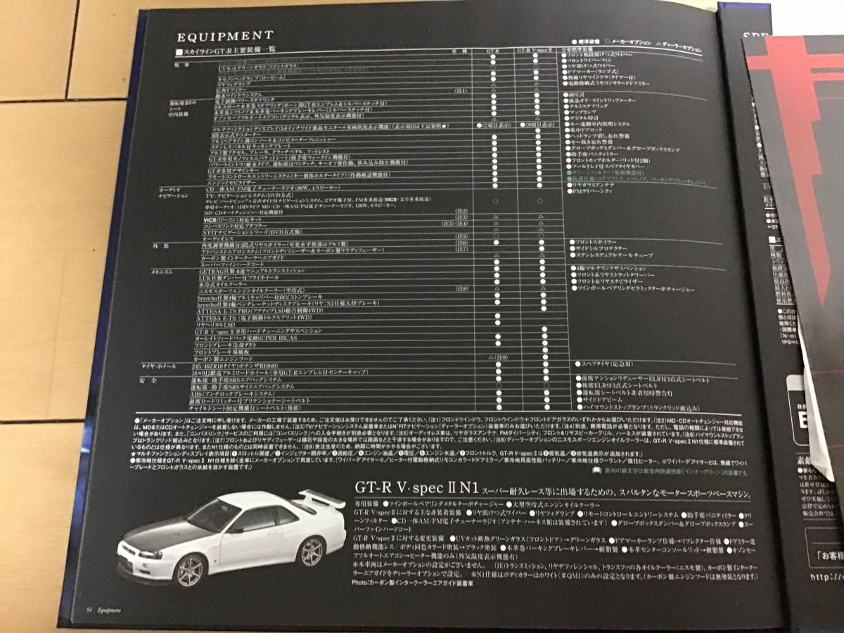 Nissan оригинальный стандартный товар более поздняя модель R34 GT-R каталог опция каталог запчастей есть NISSAN SKYLINE GT-R RB26 BNR34 BCNR33 BNR32
