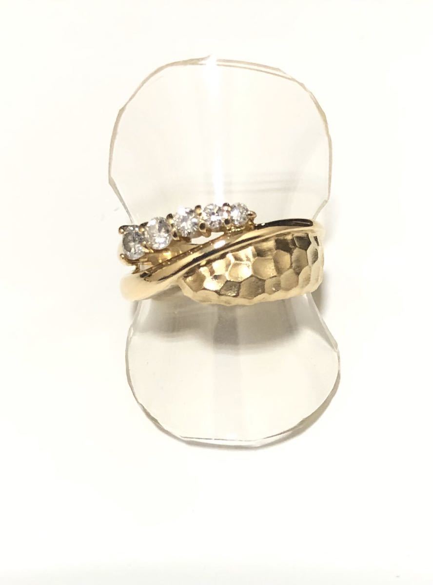 【質屋 尾張屋商店 東京】 K18 18金 ダイヤモンドリング 指輪のサムネイル