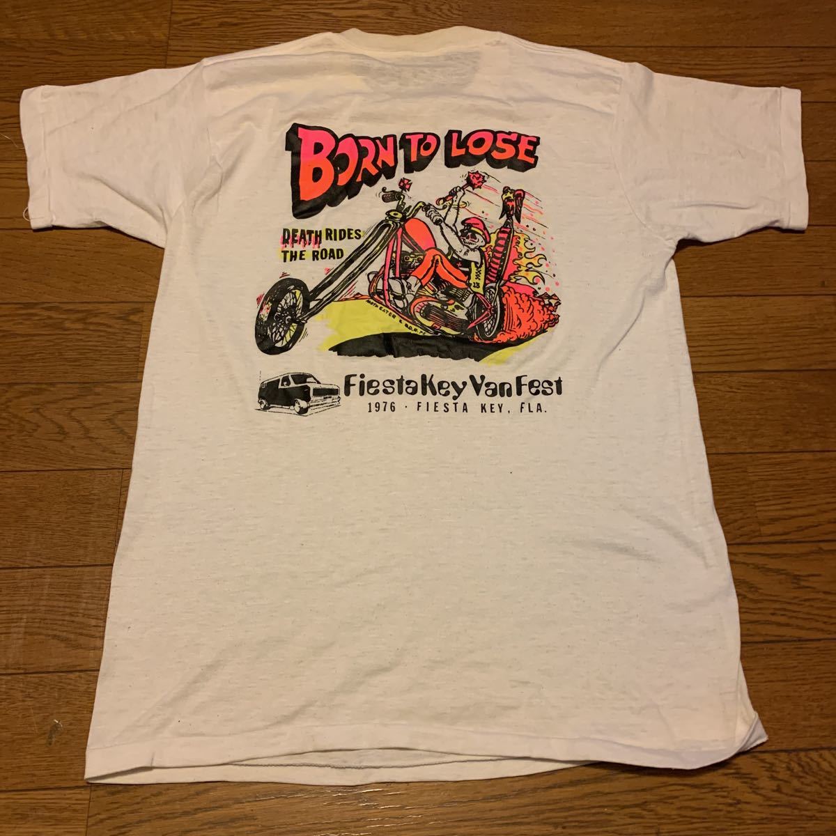 ヤフオク ビンテージ チョッパー アイロンプリント Tシャ