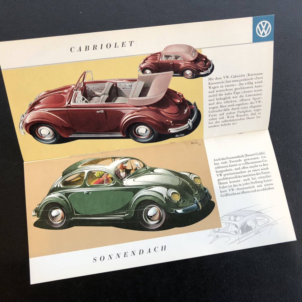  air cooling VW oval Beetle catalog smaller 1953 year 9 month 1954 year of model very beautiful condition 