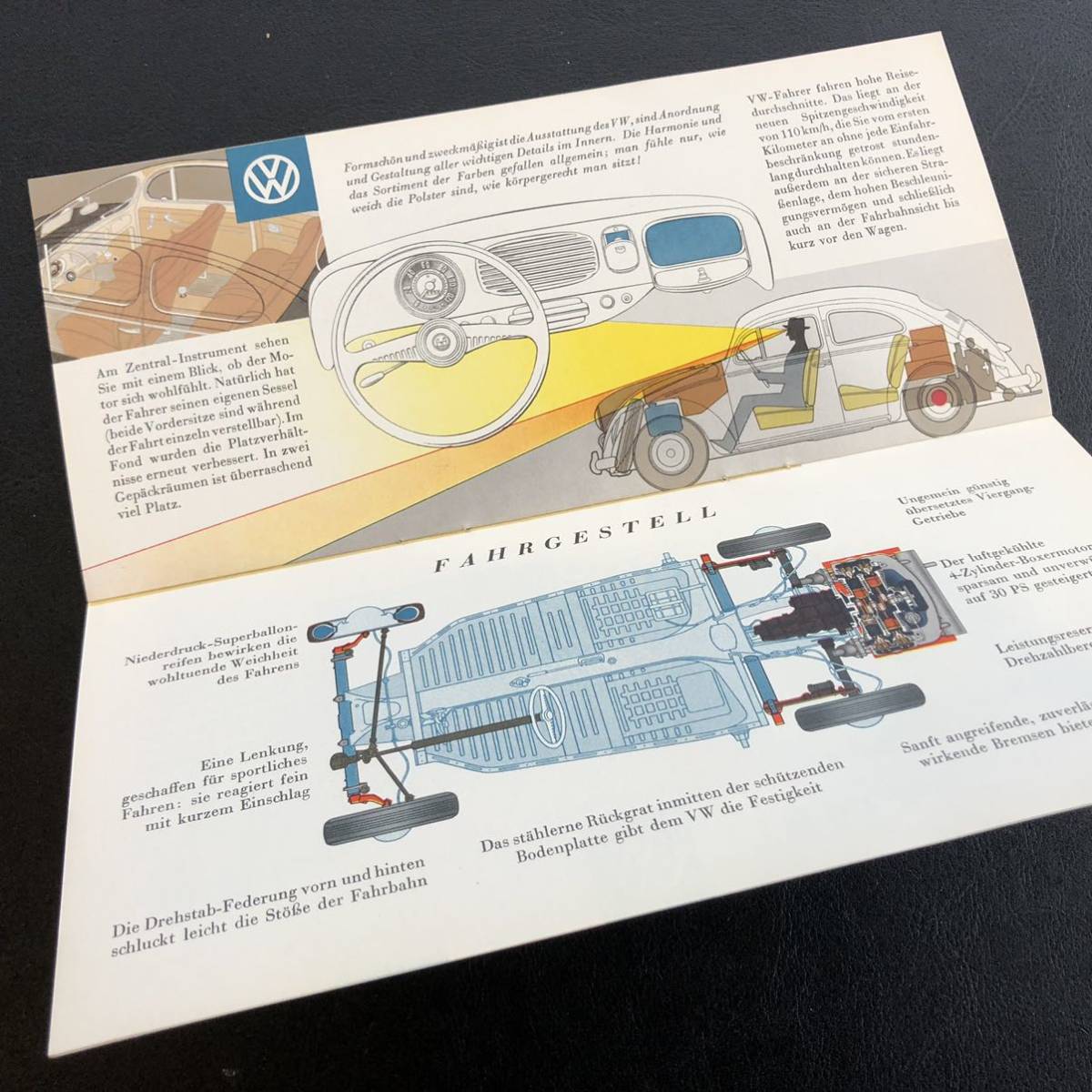  air cooling VW oval Beetle catalog smaller 1953 year 9 month 1954 year of model very beautiful condition 