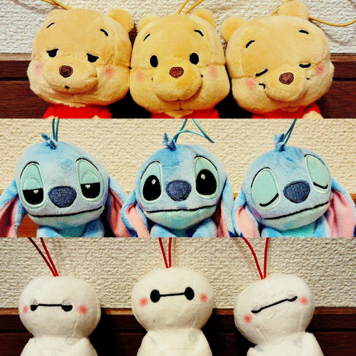 【新品】ディズニー むにゃすや マスコット 9点セット ラウンドワン限定 ディズニーキャラクター むにゃすやマスコット ぬいぐるみ プー