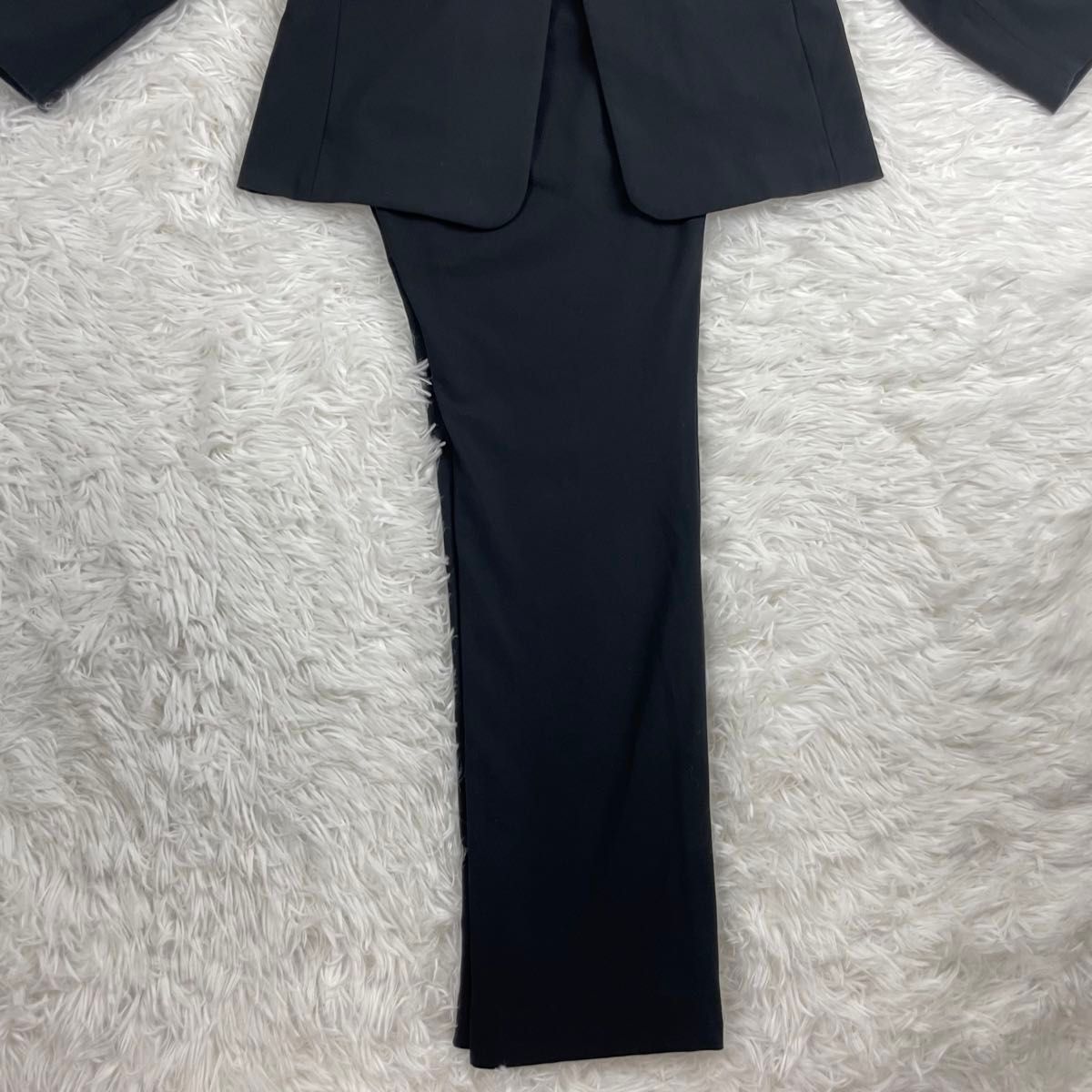 超極美品 プラステ ノーカラーセットアップ パンツスーツ マルチ 超極美品 プラステ ノーカラーセットアップ パンツスーツ マルチ