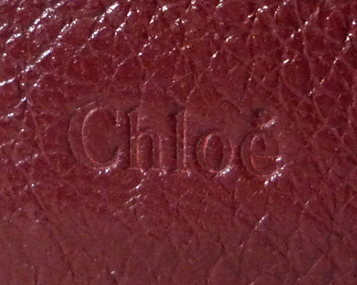 クロエ　Chloe　レザー　紅色　リボンロゴ金具　６連　キーケース_画像4