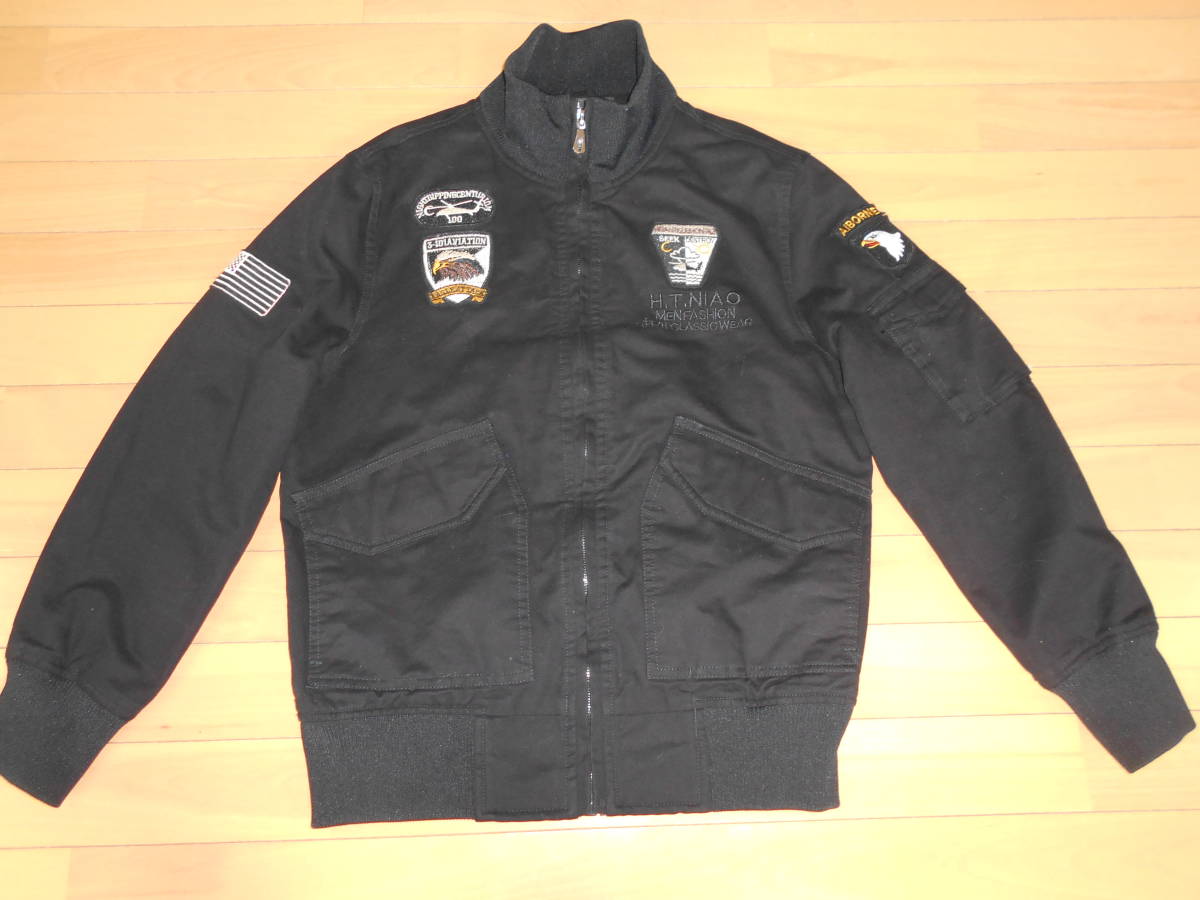 H.T.NIAO no.FZ/T81008-2011 フルデコワッペン刺繍フルジップ H.T.NIAO no.FZ/T81008-2011 フルデコワッペン刺繍フルジップ