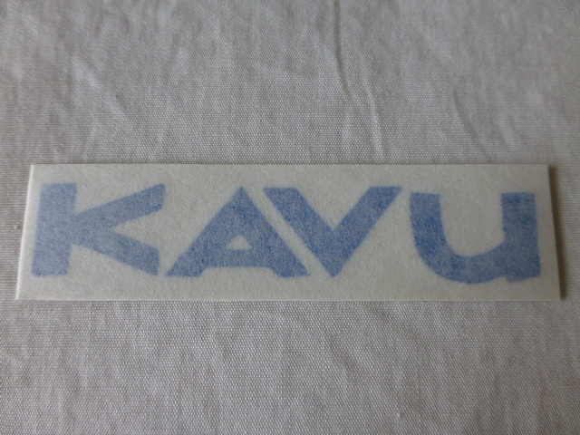 KAVU カブーKAVU kavu 青ロゴ 切り文字 ステッカー 小サイズ kavu KAVU カブー KAVU SEATTLE,USA_画像1