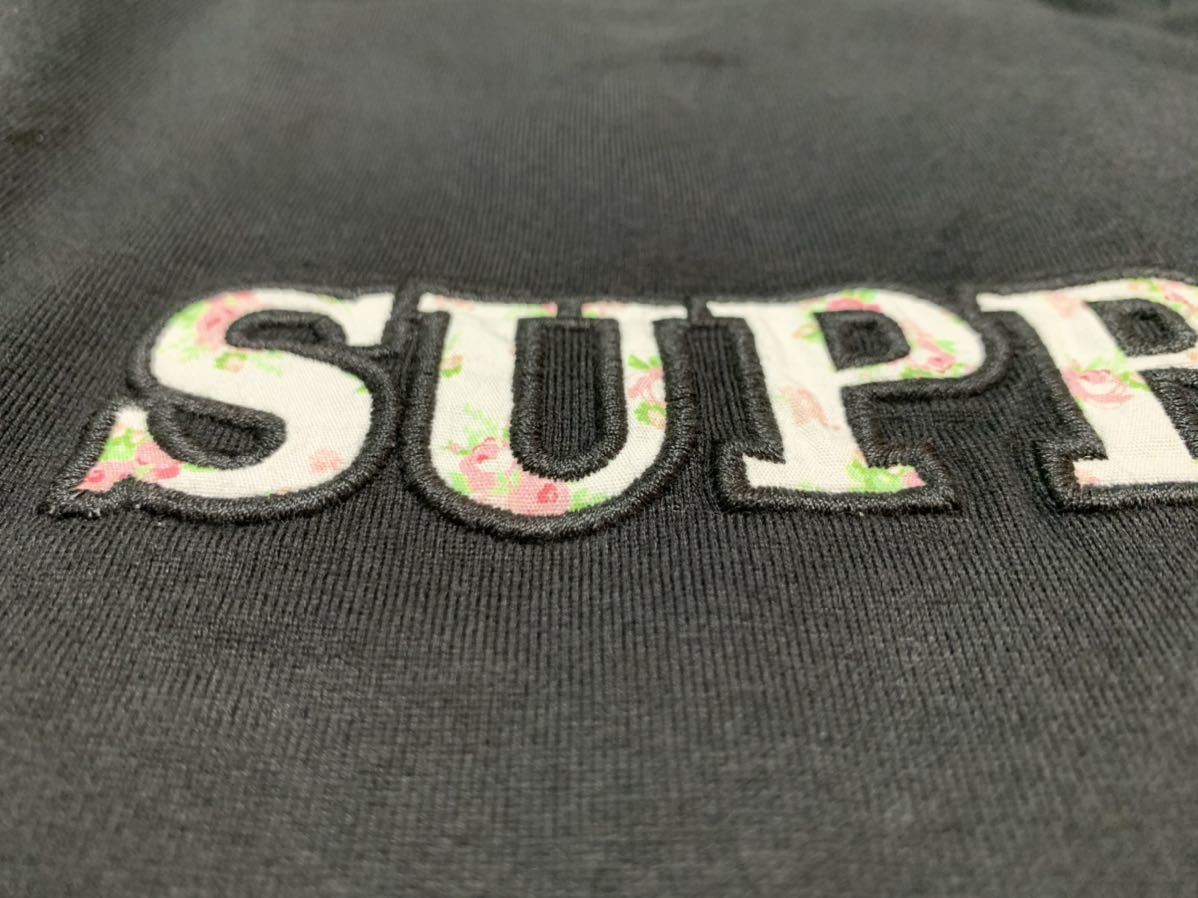 L Supreme Floral Logo Tee Large Black シュプリーム フローラル ロゴ