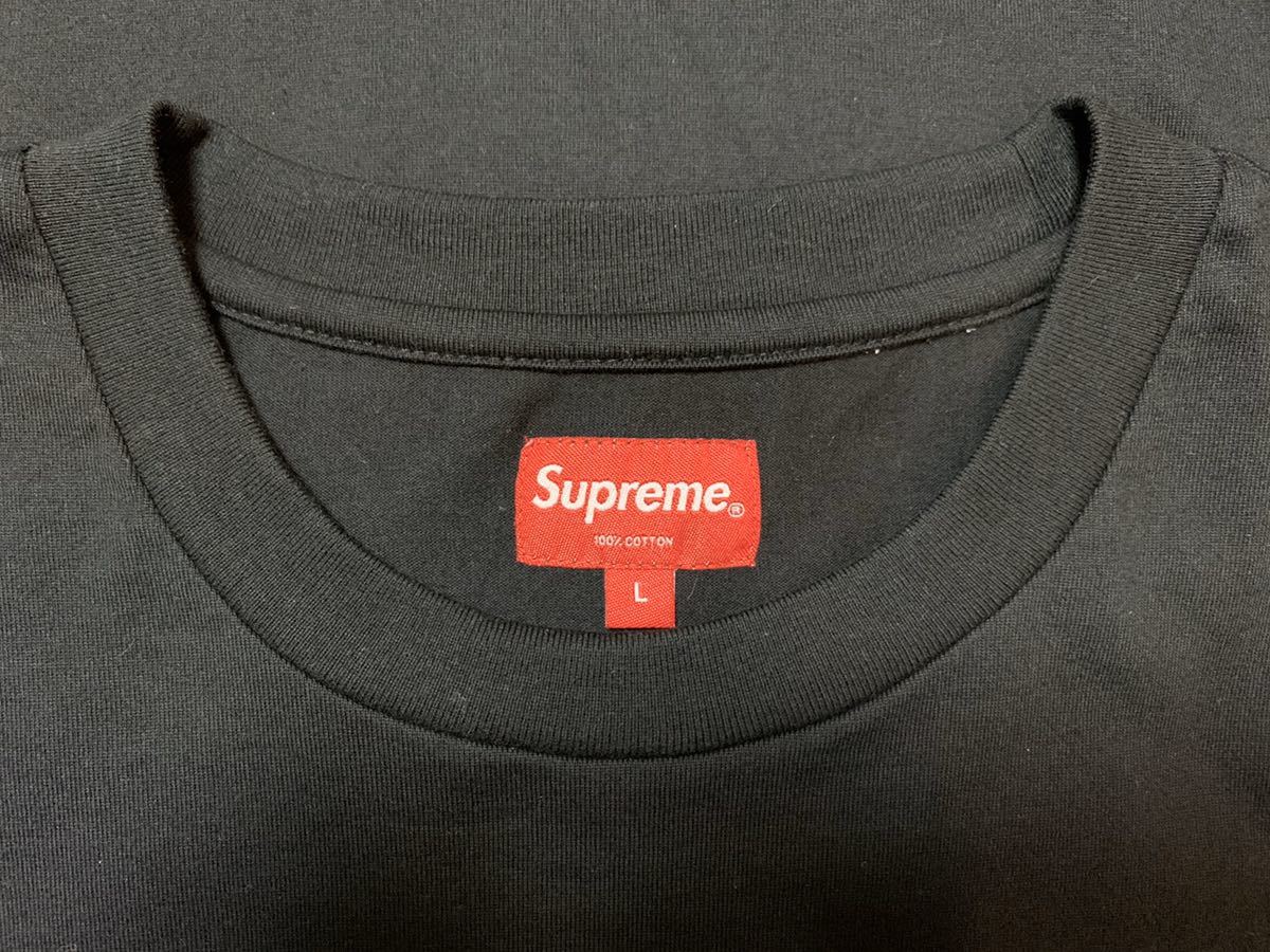 L Supreme Small Box Logo Tee 19SS Black Large シュプリーム スモール ボックスロゴ ボックス ロゴ Tシャツ 半袖 ブラック 黒 中古