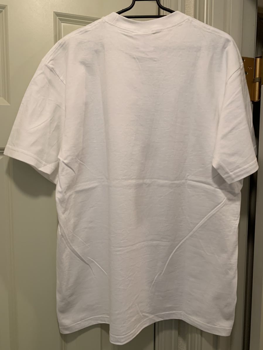 L Supreme Banner Tee 19FW Large White シュプリーム バナー Tシャツ 半袖 19AW ホワイト 白 中古2_画像2