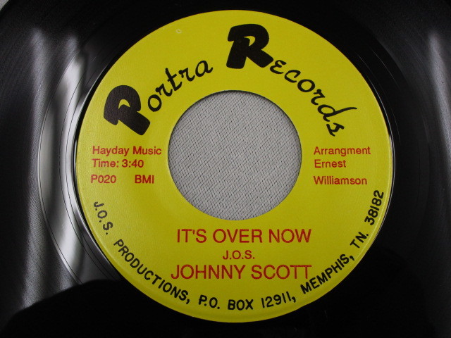 【SOUL７”】JOHNNY SCOTT / IT'S OVER NOW、BABY I GIVE_画像2