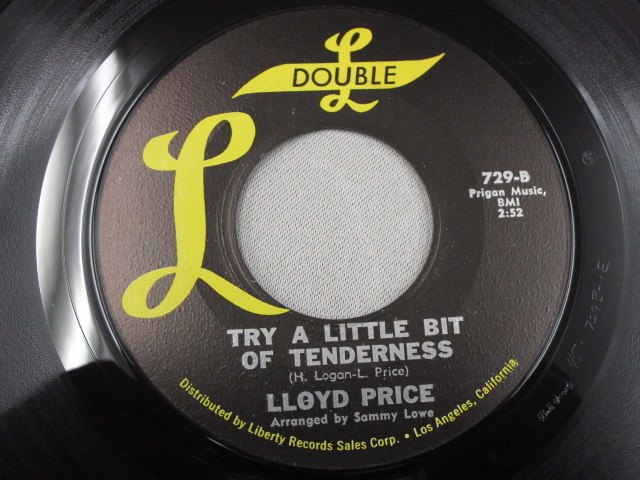 【SOUL７”】LLOYD PRICE / BILLIE BABY、TRY A LITTLE BIT OF TENDERNESS_画像3