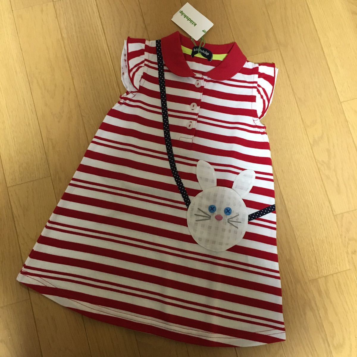  including carriage new goods kre-do scope 90cm One-piece border girl Kids short sleeves rabbit child pochette .... manner 