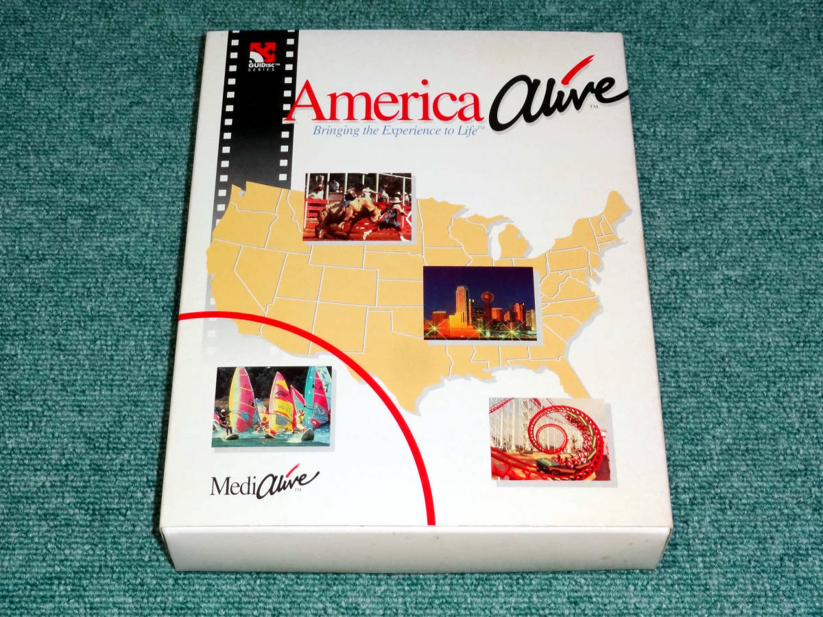 珍品 America Alive for Macintosh Bringing the Experience to Life GUIDisc SERIES MediAlive 激レア_画像1