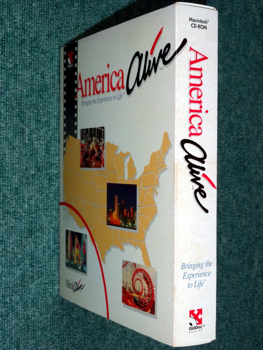 珍品 America Alive for Macintosh Bringing the Experience to Life GUIDisc SERIES MediAlive 激レア_画像3