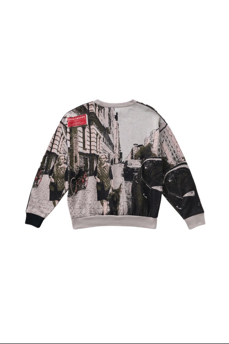 LOUIS VUITTON アンゴラニット ブルーグレー Mサイズ ニット LOUIS VUITTON アンゴラニット ブルーグレー Mサイズ ニット