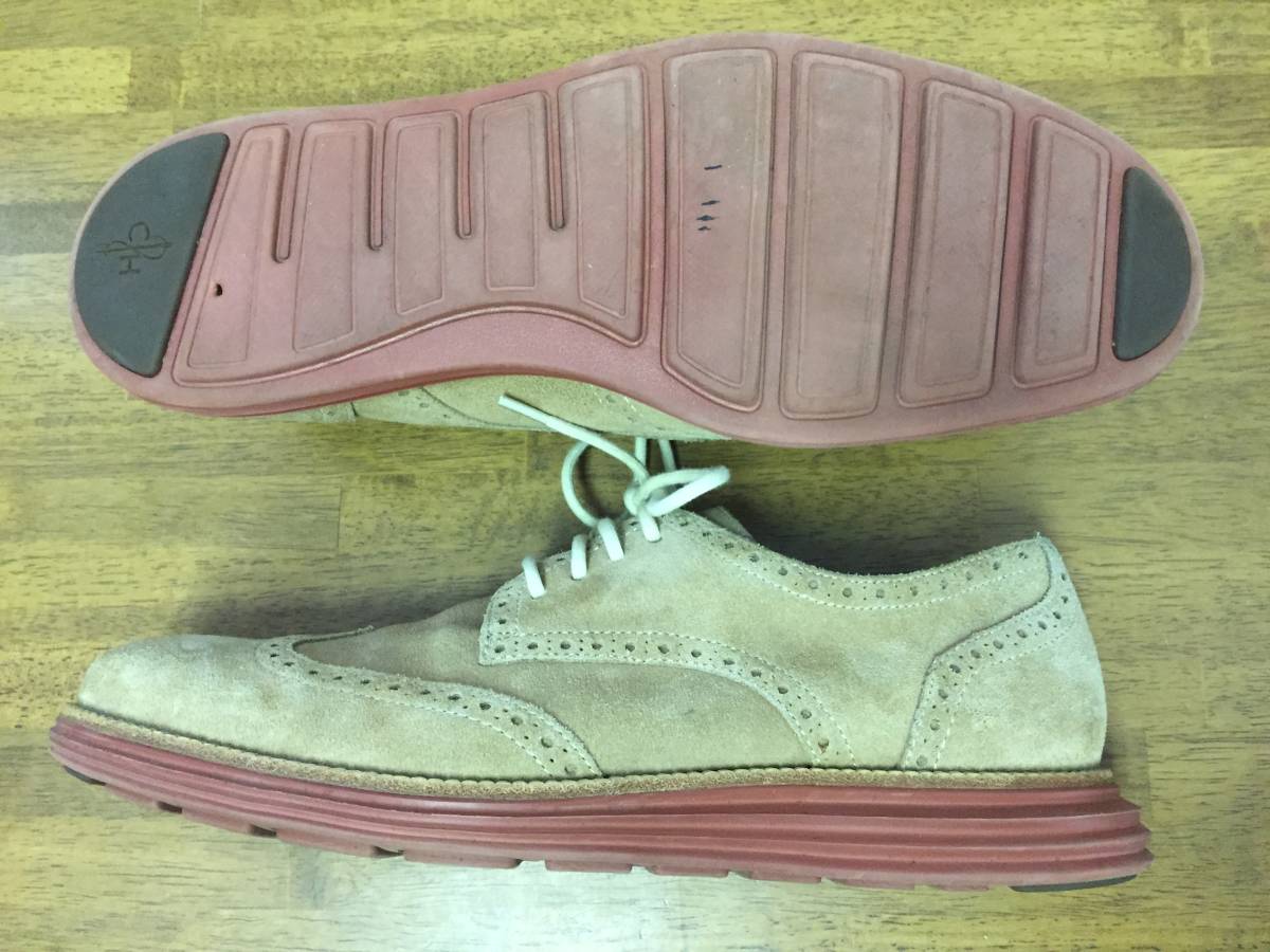 Cole Haan Lunargrand Wingtip タンスウェード ２９．５ USED ルナグランド_画像2