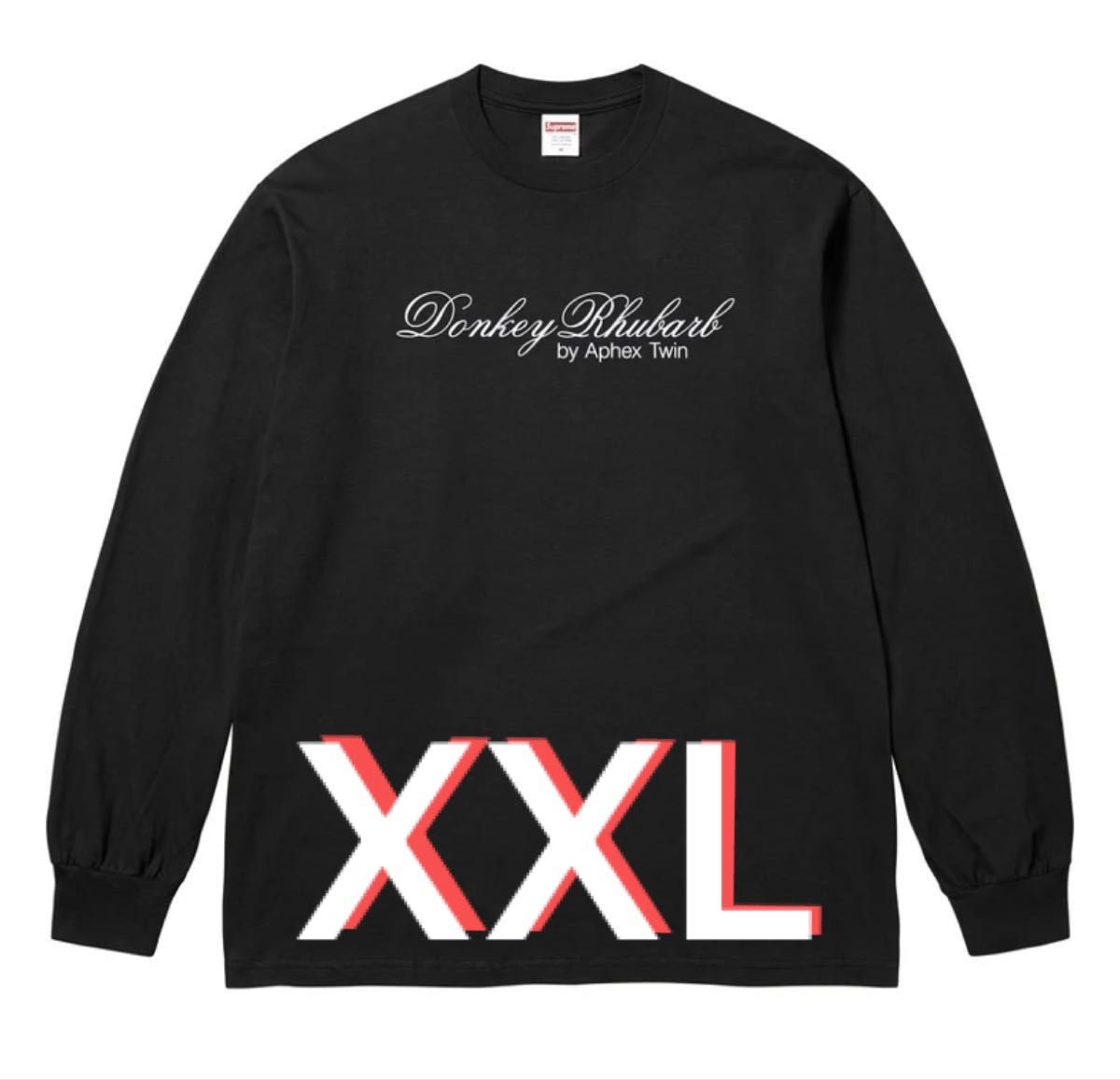 サイズ XXL Supreme x Aphex Twin Donkey Rhubarb L/S Tee Black サイズ XXL Supreme x Aphex Twin Donkey Rhubarb L/S Tee Black