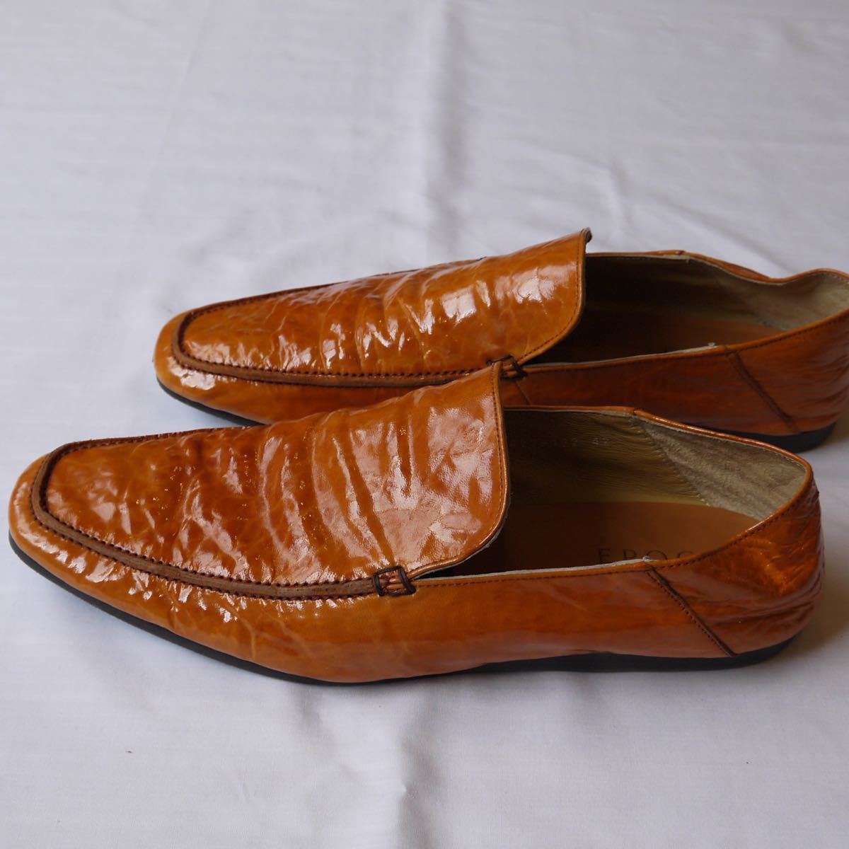 EPOCA UOMOスリッポン パテント◇エポカウォモ ローファーエナメル型