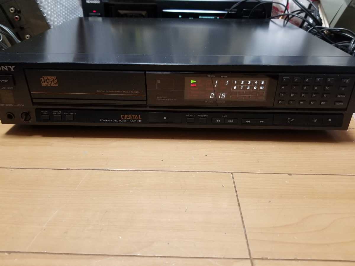 最適な価格 SONY CDプレーヤー CDP-710 CDデッキ 再生可 ジャンク