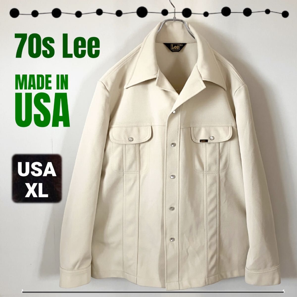 Lee リー 70s 三角黒タグ/USA製 ウエスタンシャツジャケット Lee リー 70s 三角黒タグ/USA製 ウエスタンシャツジャケット