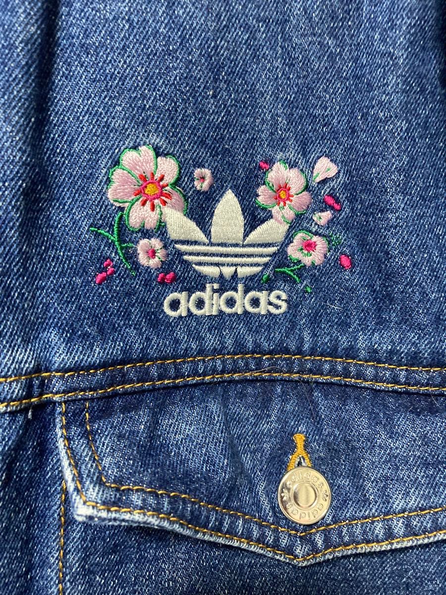 希少 adidas 花柄刺繍 デニムジャケット|Yahoo!フリマ(旧 希少 adidas 花柄刺繍 デニムジャケット|Yahoo!フリマ(旧