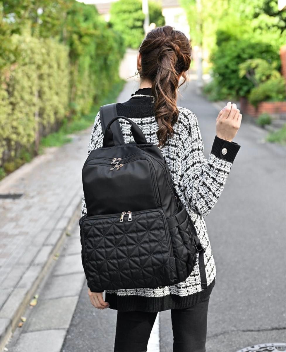 しまむら MUMU & Co 多機能リュック ブラック マザーズリュック しまむら MUMU & Co 多機能リュック ブラック マザーズリュック