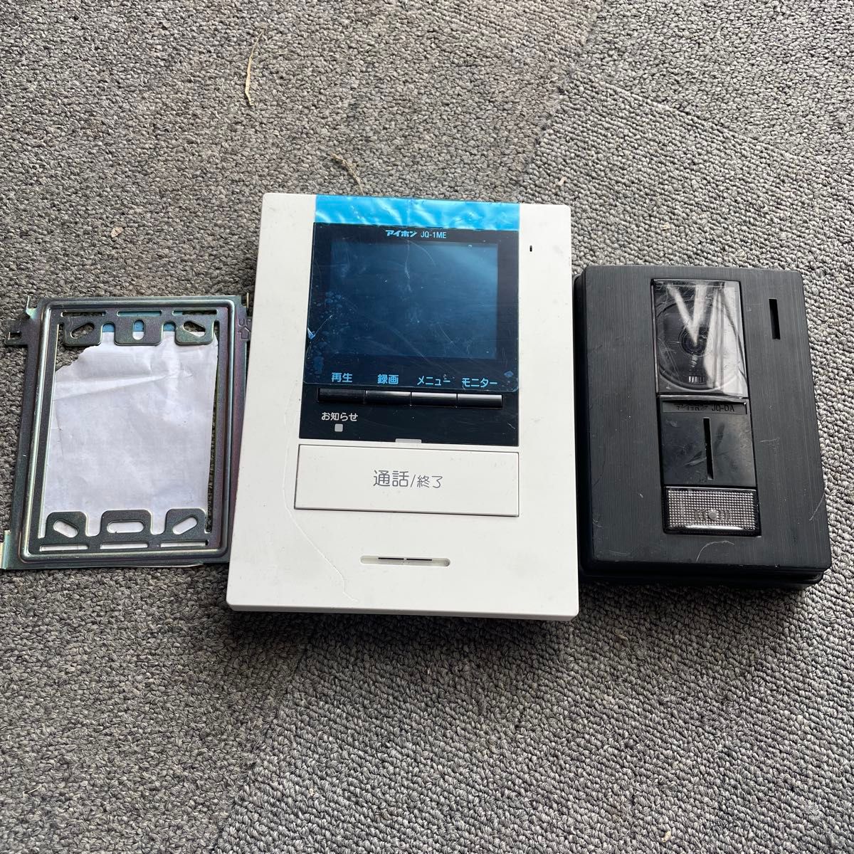 アイホン テレビドアホン JQ-1ME 親機 JQ-DA 玄関子機 セット売り インターホン セット通電ok