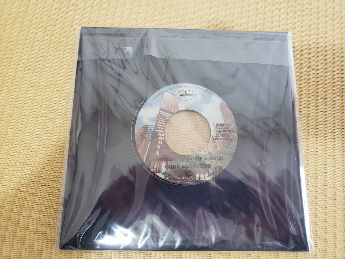 新品7inch COKE ESCOVEDO コーク・エスコヴェード I WOULDN'T CHANGE A THING / REBIRTH muro dev large free soul _画像2