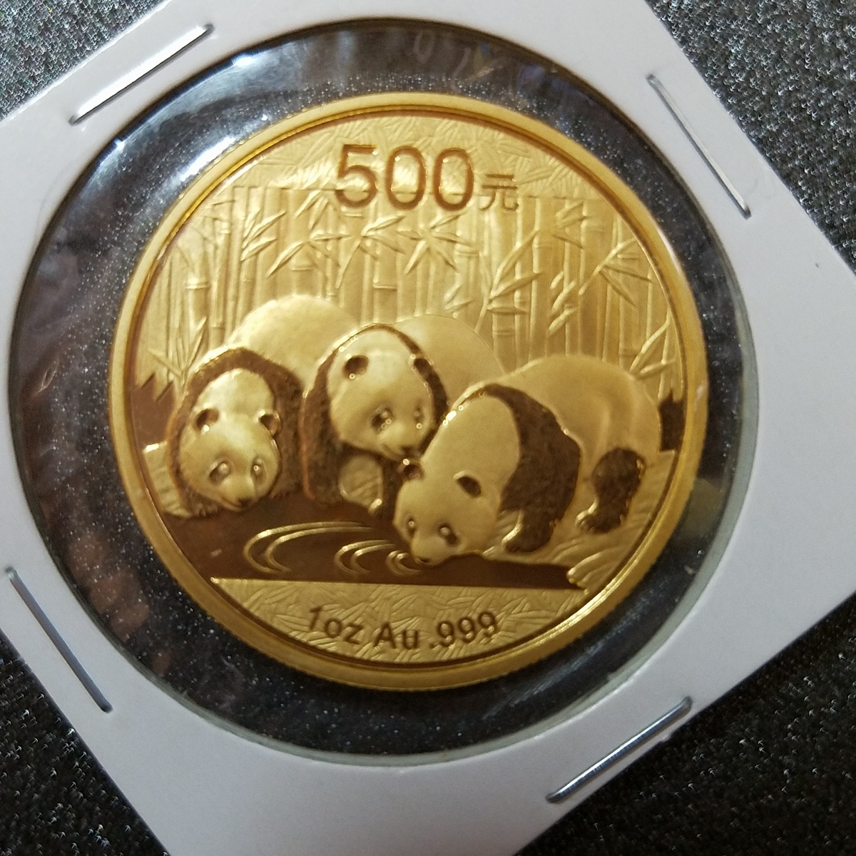 * prompt decision * China 2013 year Panda gold coin 1 ounce 500 origin K24 original gold Au.999