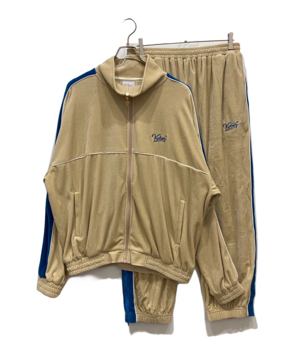 KEBOZ ベロア セットアップ ハーフジップポロ&ハーフパンツ KEBOZ ベロアハーフジップポロ & ハーフパンツ セットアップ L