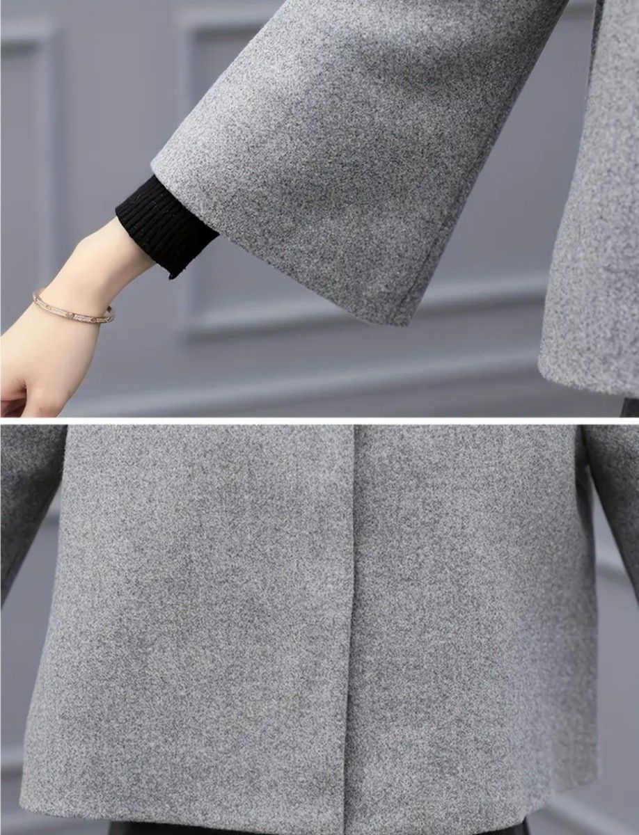 美品】 ノーカラージャケットのパンツスーツ セットアップ 美品】 ノーカラージャケットのパンツスーツ セットアップ