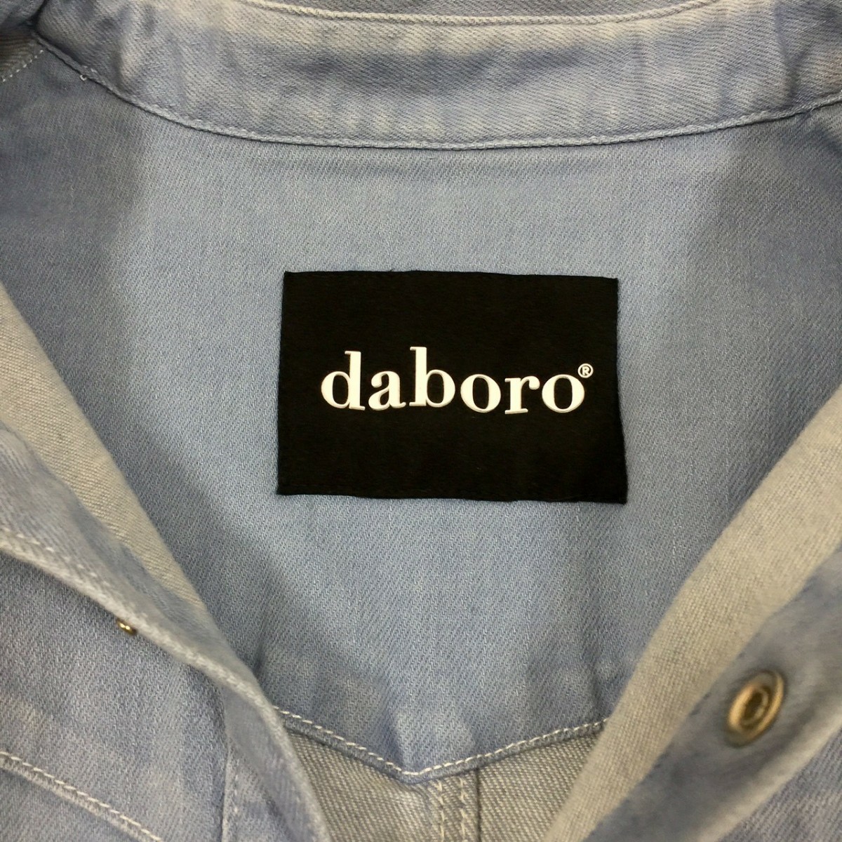 美品 daboro デニム ウエスタンシャツ 長袖シャツ 4 コットン Ｌ