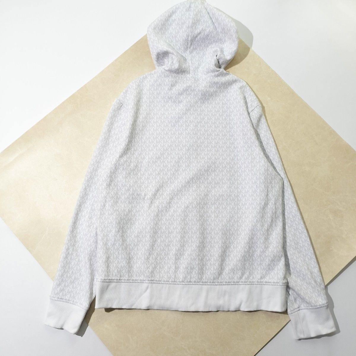 MICHAEL KORS マイケルコース 総柄 ロゴ フルジップ パーカー XL MICHAEL KORS マイケルコース 総柄 ロゴ フルジップ パーカー XL