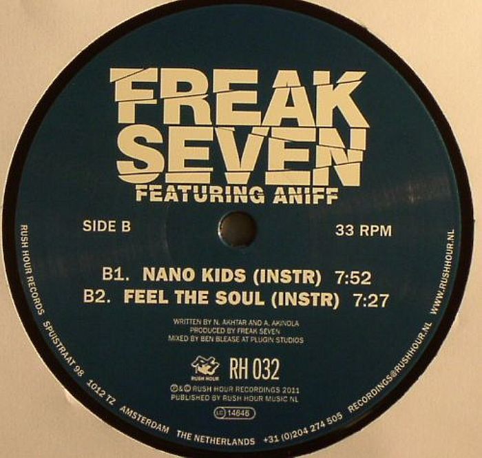 新品未使用 Freak Seven / Nano Kids/Feel The Soul 12inchレコード　送料無料 (0329)