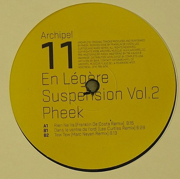 新品未使用 Pheek / En Legere Suspension Vol.2 12inchレコード　送料無料 (0754)_画像1
