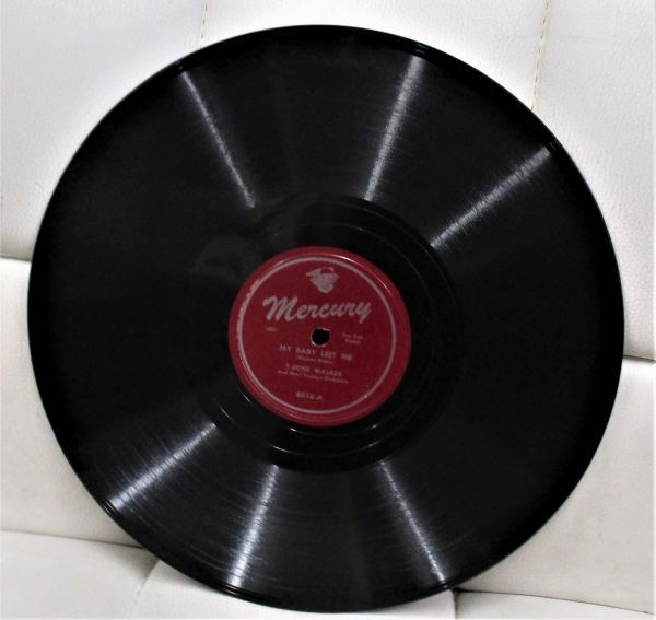 Blues 78rpm ● T-Bone Walker And Marl Young's Orchestra - My Baby Left Me / Come Back To Me Baby ['46 Mercury 8016 ] SP盤_画像3