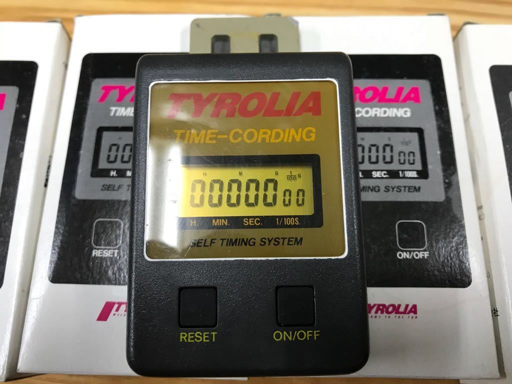 TYROLIA TIME-CORDING スキータイマー4台セット 未使用品 動作確認済 レア・デッドストック
