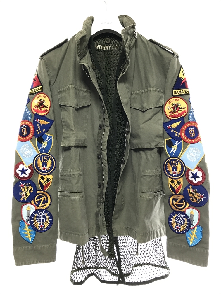 【良品】OFF WHITE アーミー ミリタリージャケット ワッペン Yahoo!オークション - OFF-WHITE ワッペン M-65 カーキ Sサイズ