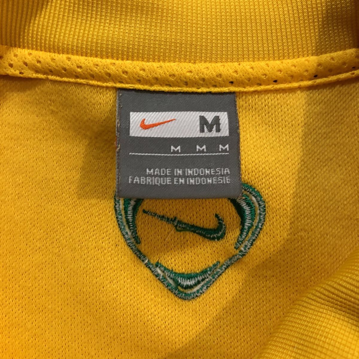 NIKE ナイキ ジャージ トラックジャケット ジップアップ Mサイズ 黄色 イエロー ブラジル代表 Brasil サッカー 美品