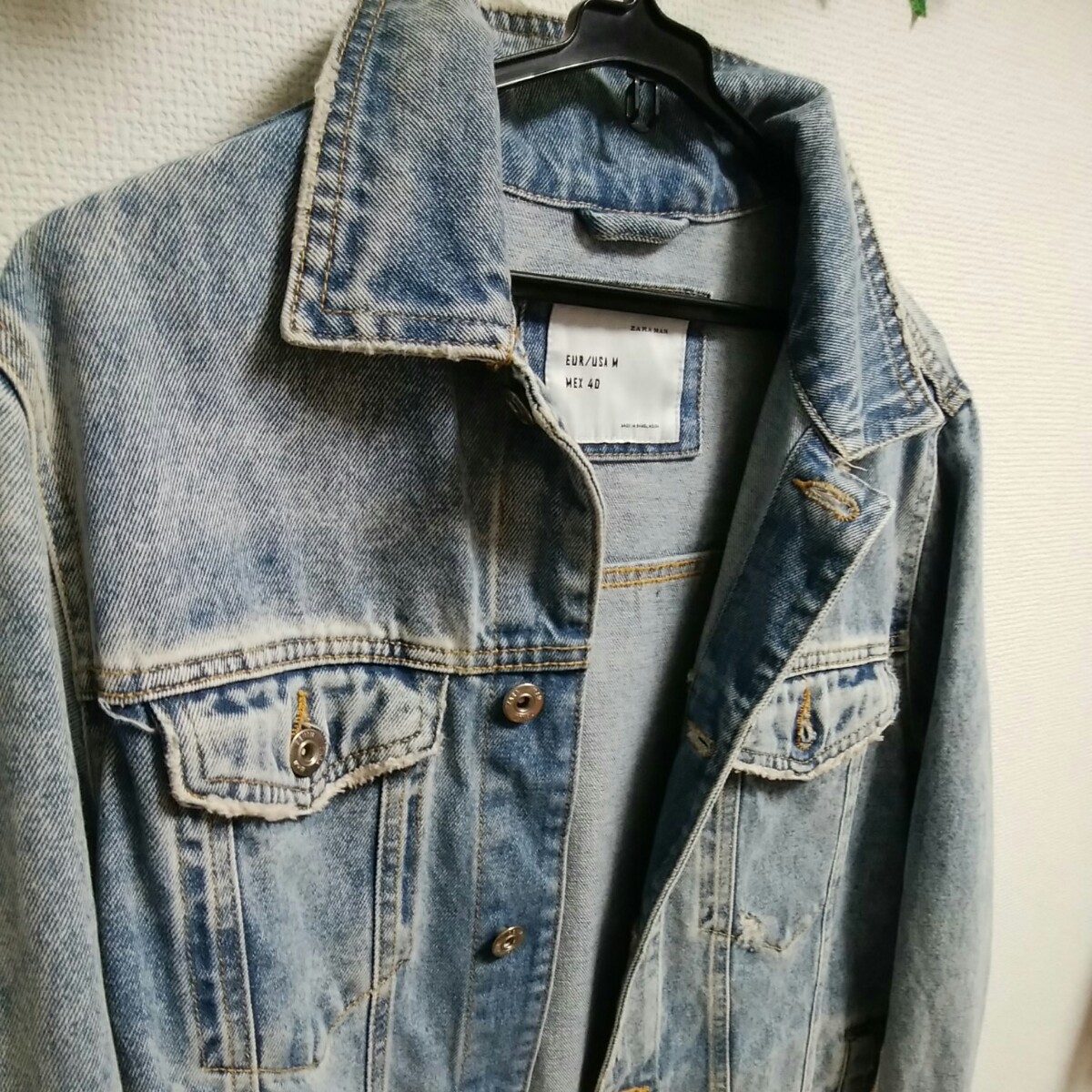 ZARA ザラ 美品 メンズ デニムジャケット Gジャン M|Yahoo ZARA ザラ 美品 メンズ デニムジャケット Gジャン M|Yahoo