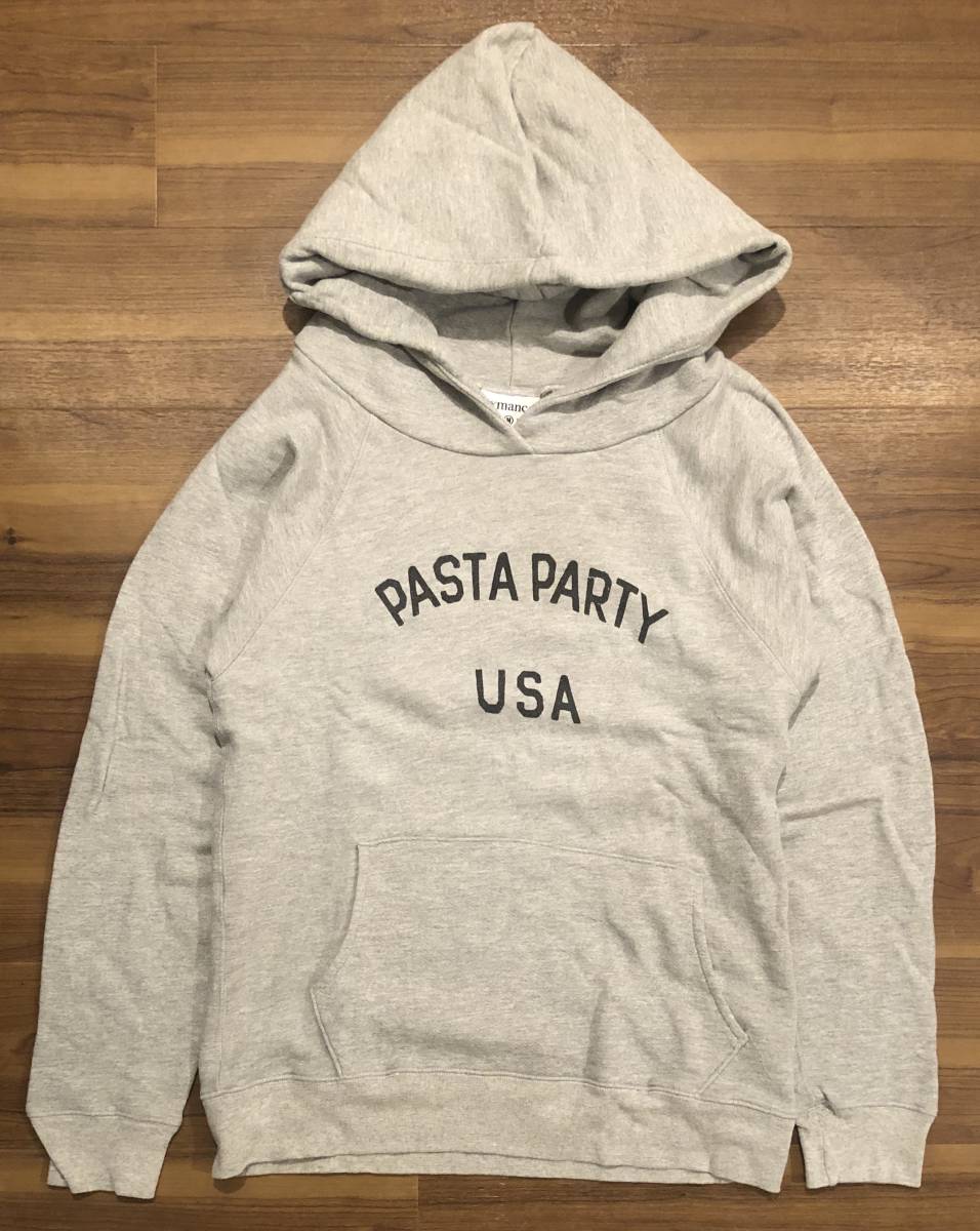 格安出品 古着 RXMANCE ロマンス Pasta Party Hoody パーカー Mサイズ グレー 定価\22680 ジャーナルスタンダード_画像1