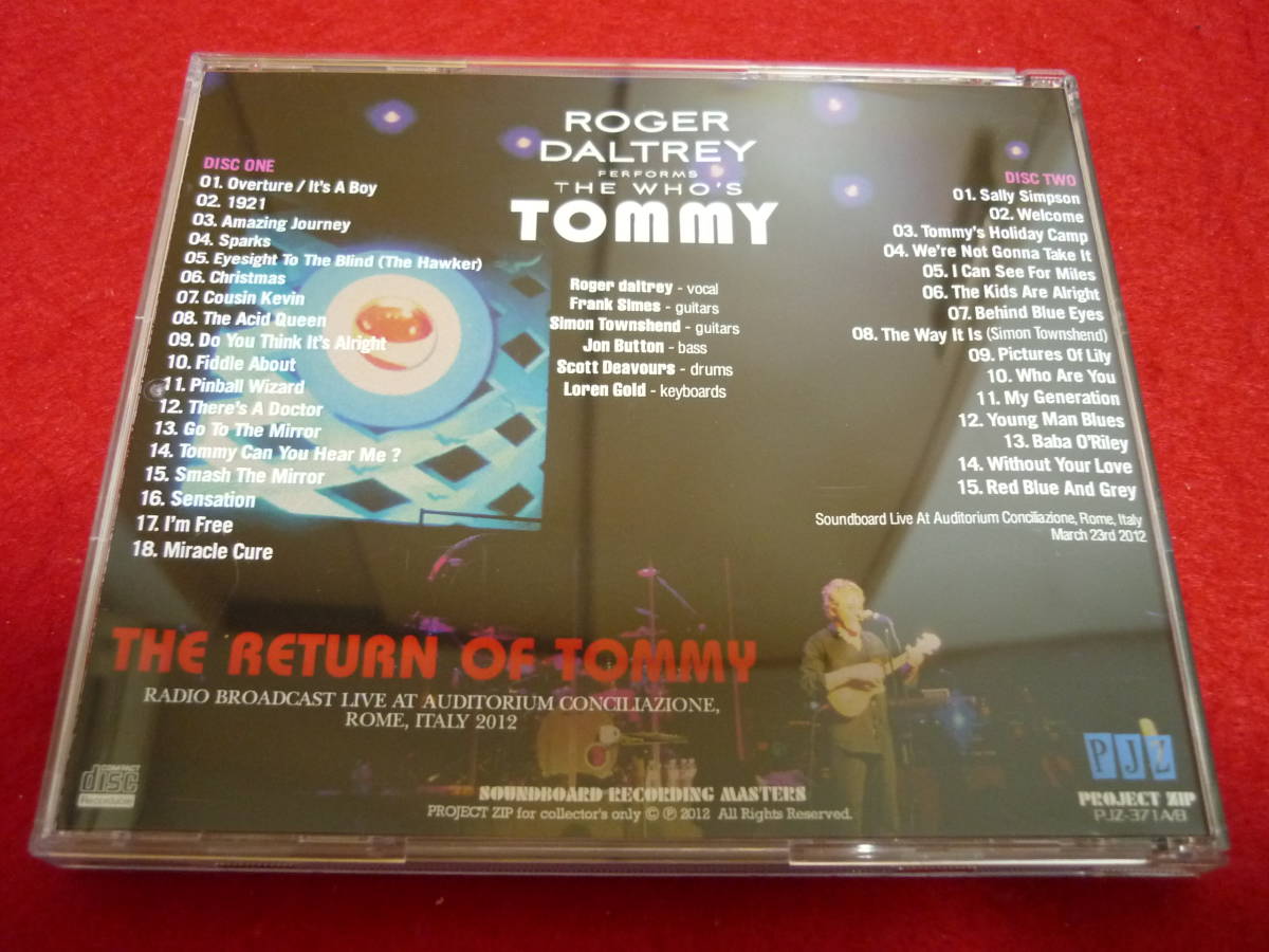 ROGER DALTREY/THE RETURN OF TOMMY★ロジャー・ダルトリー/ザ・リターン・オブ・トミー★輸入盤/2CD-R_画像2